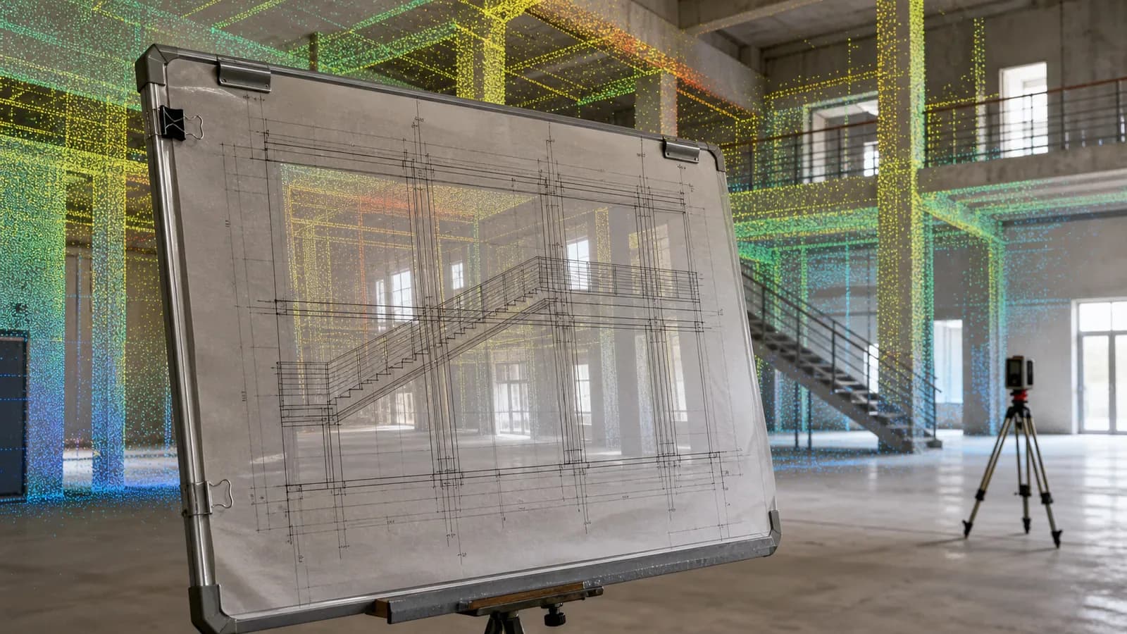 Переход от облака точек здания к чистому CAD-чертежу