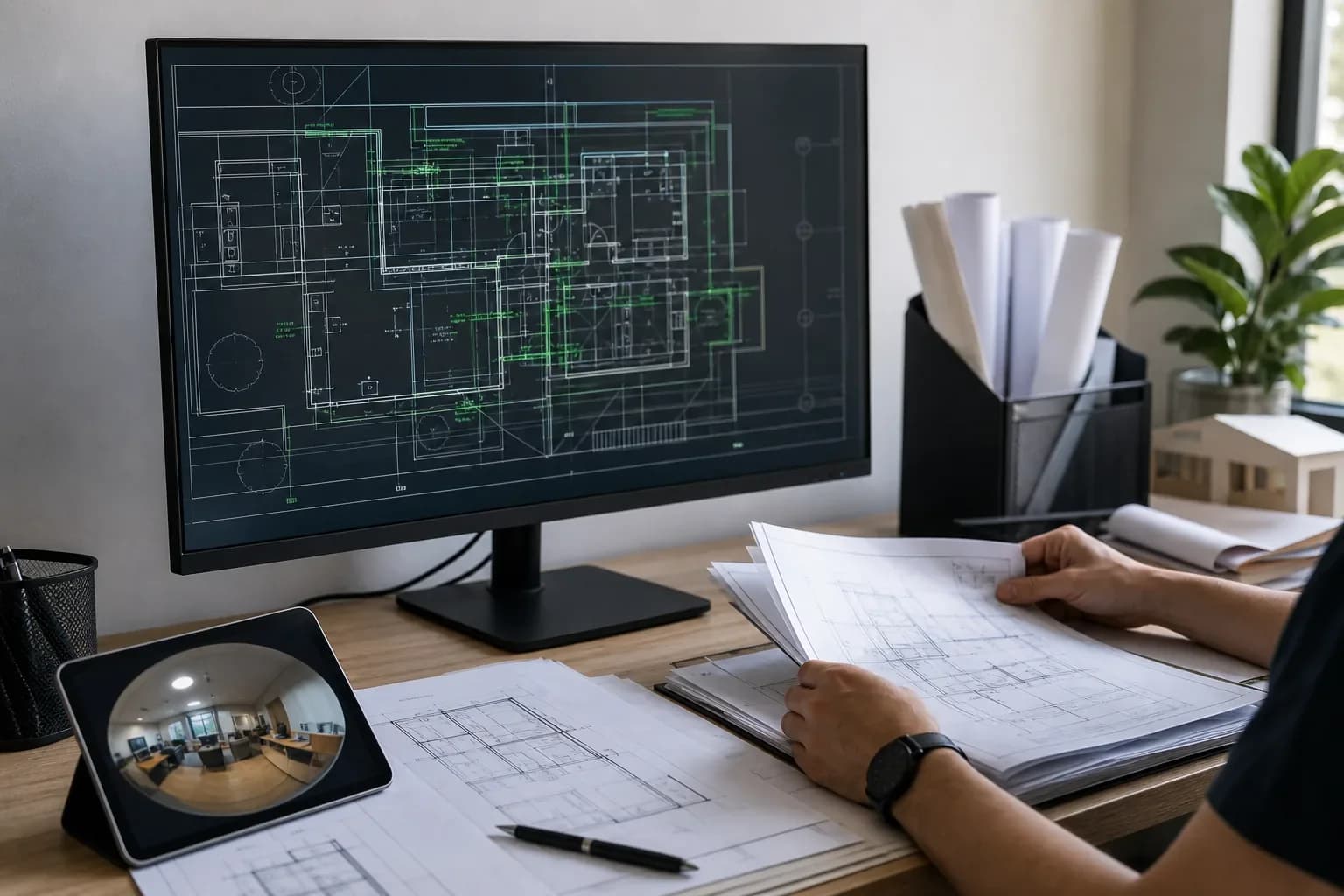 DWG и PDF материалы по фактическим обмерам здания вместо устаревшего плана
