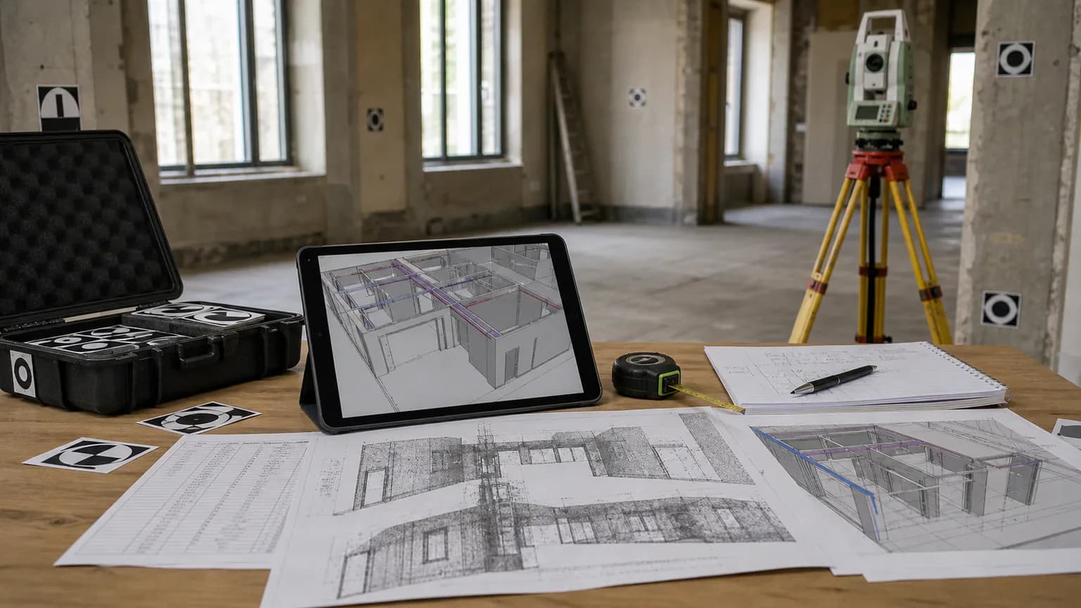Проверка BIM-модели после Scan-to-BIM по облаку точек, чертежам и материалам проекта
